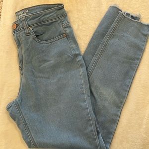High rise skinny jeans